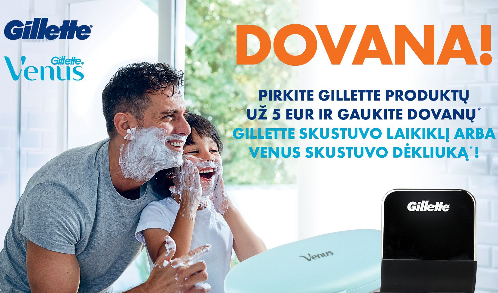 Perkant bet kurį Gillette produktą - dovana*!